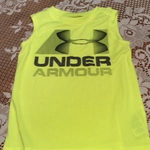 UA Boys Yellow/ Black Tank
